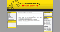 Desktop Screenshot of maschinenvermietung-slatosch.de